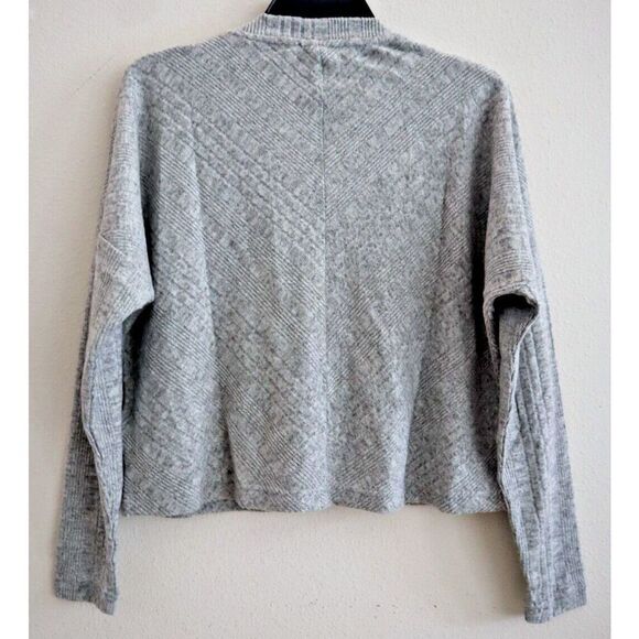 Roxy ERJKT03907 Women's Sz Small Gray Heather Lazy Day Cardigan Sweater - Picture 2 of 7